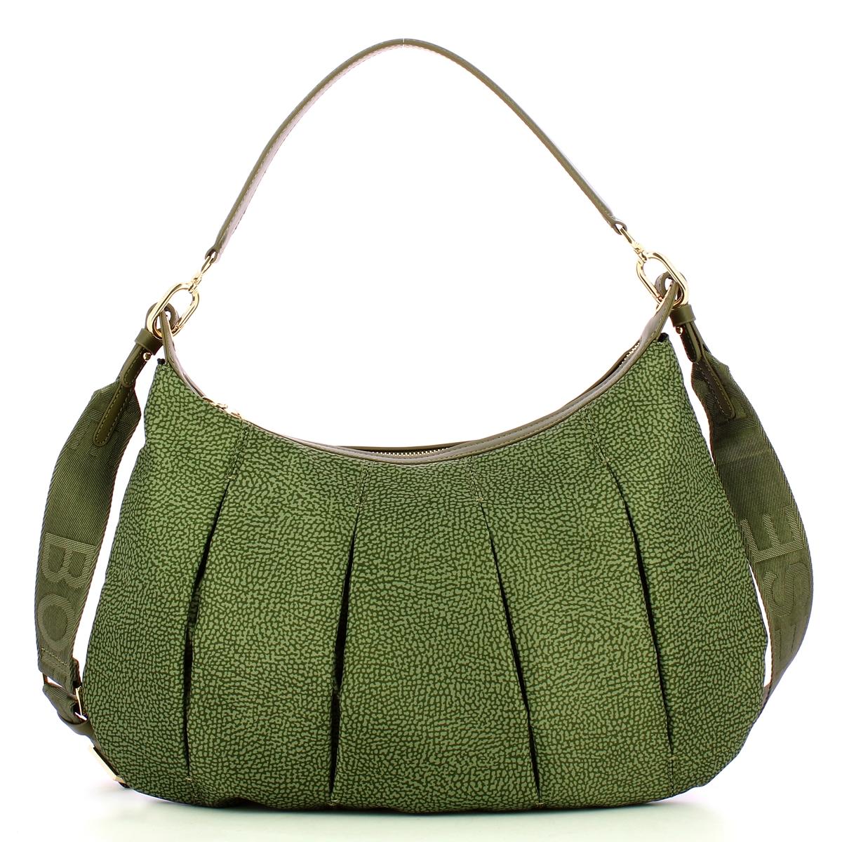 Borbonese Hobo Medium Verde Militare - 1