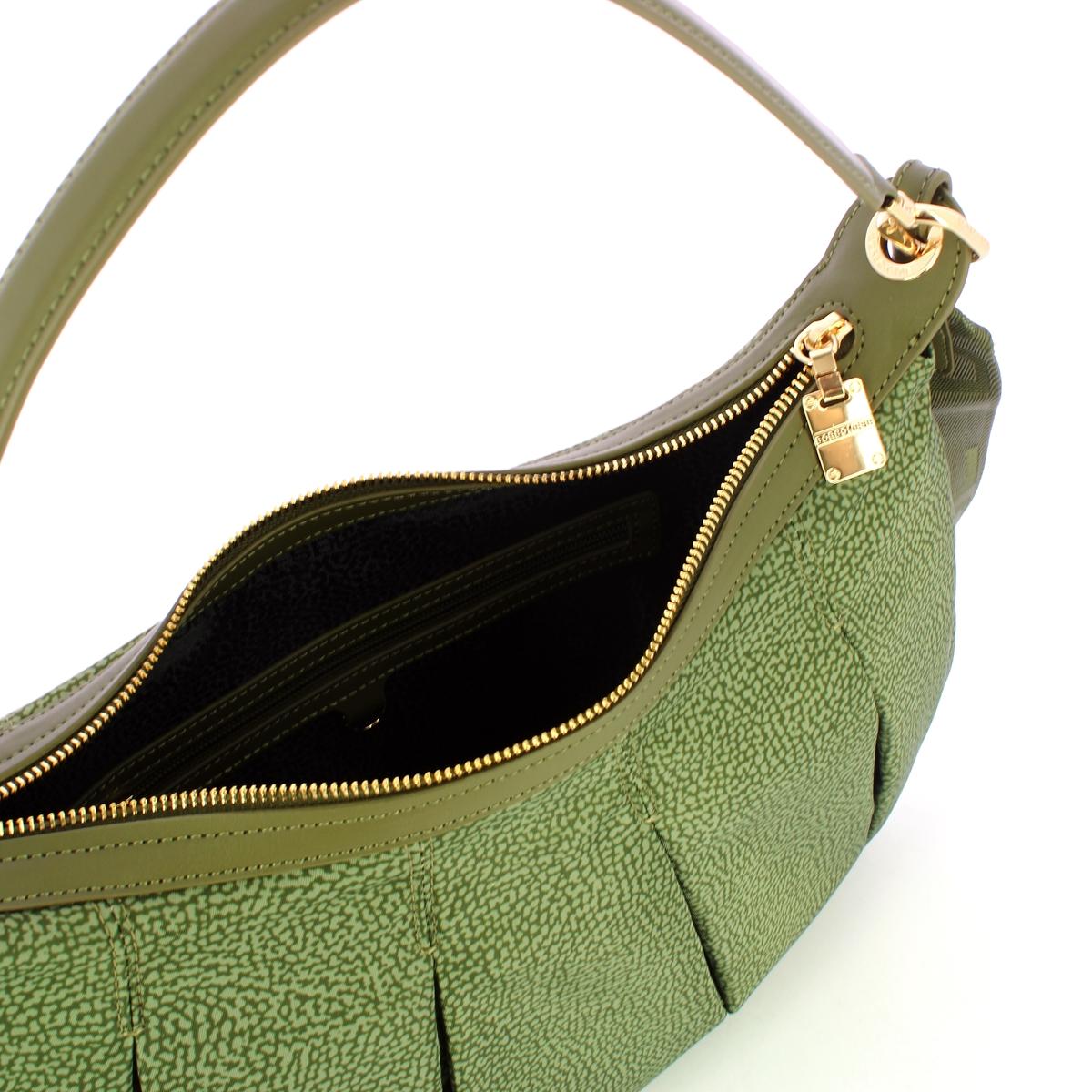 Borbonese Hobo Medium Verde Militare - 4