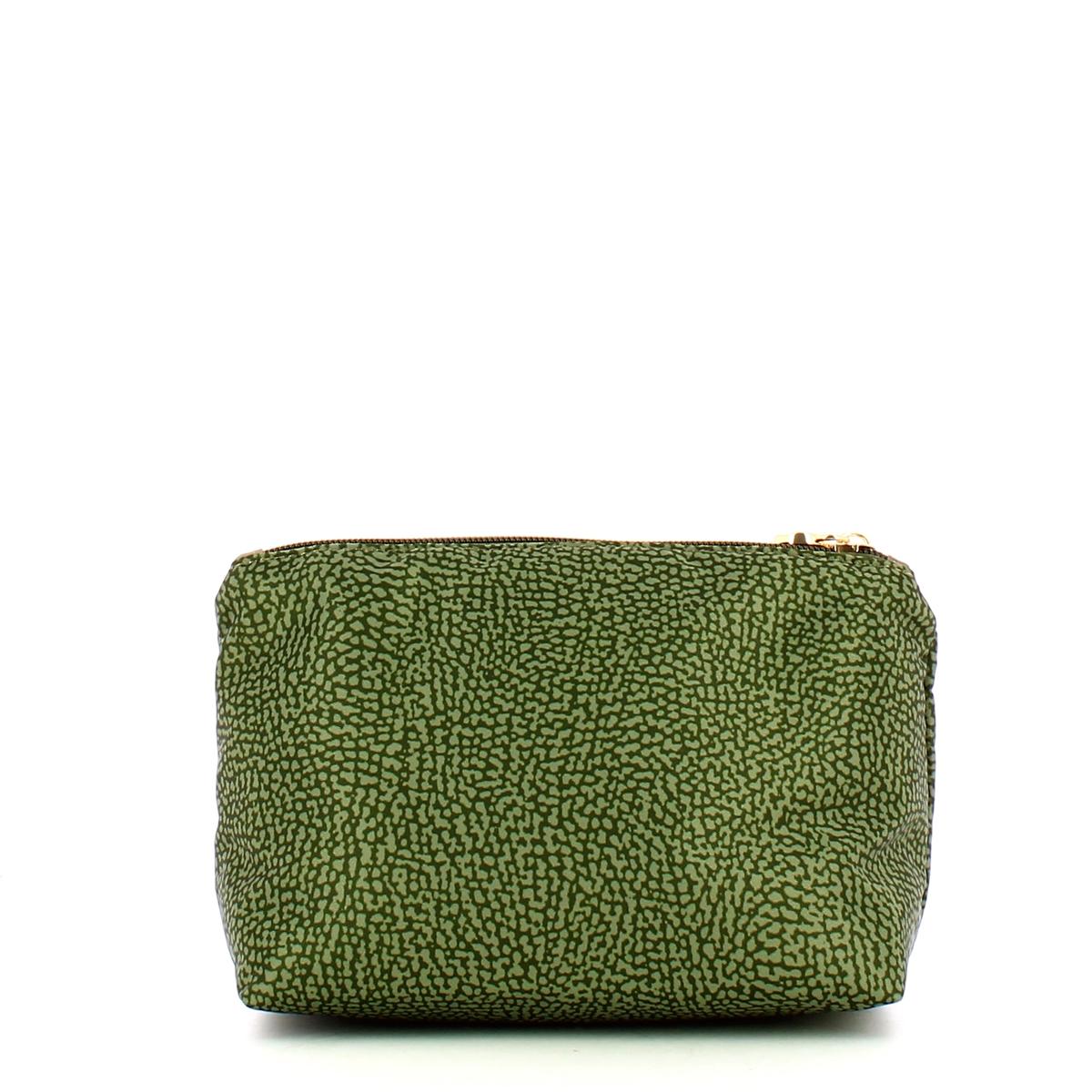 Borbonese Busta Medium in Nylon Riciclato Verde Militare - 3