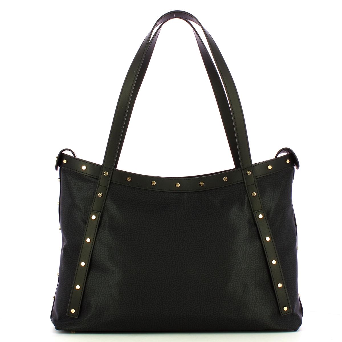 Borbonese Shopper Large Dark Black - 3
