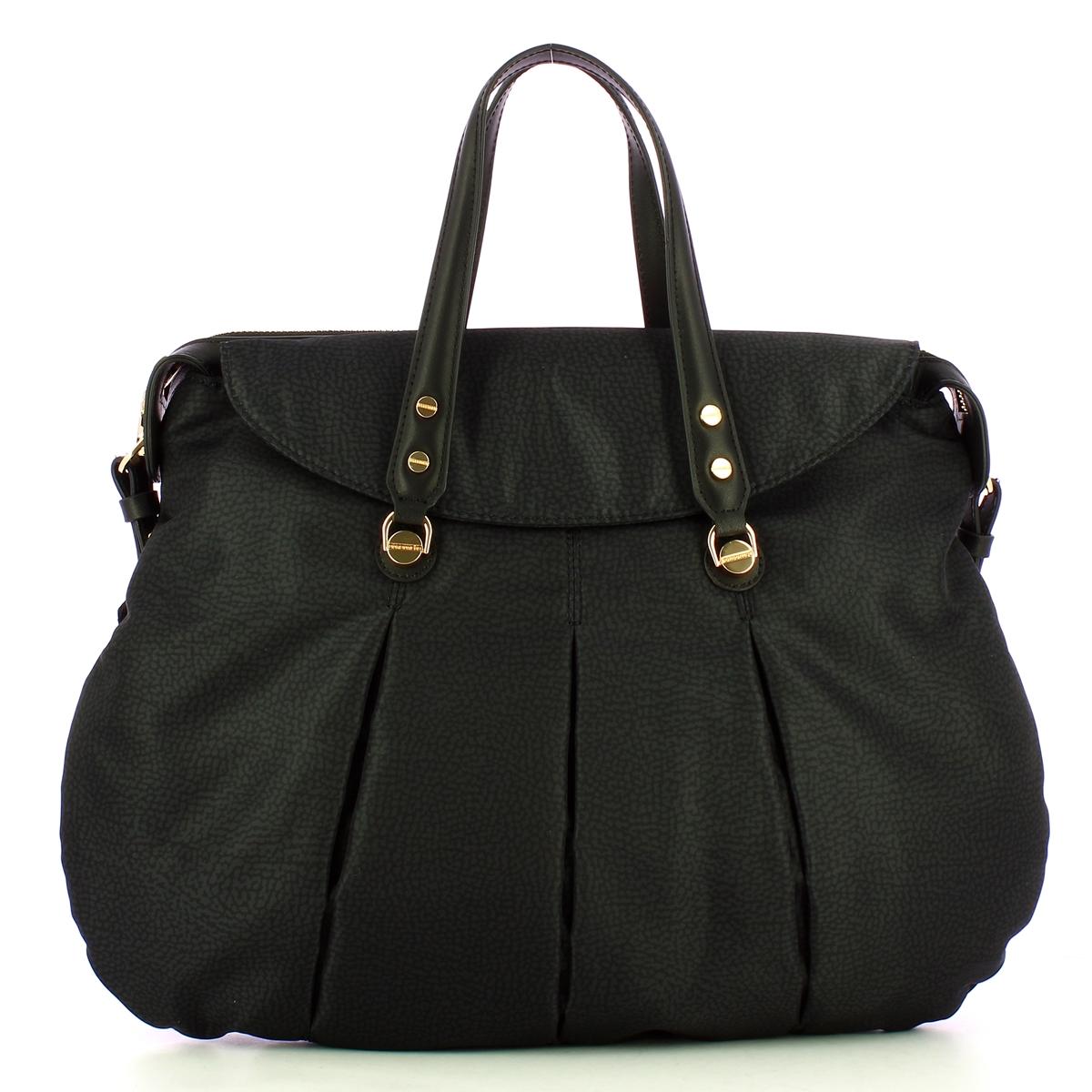 Borbonese Shopping Large Dark Black - 1