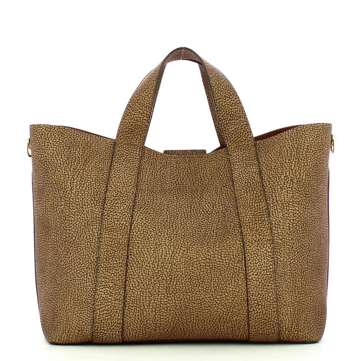 Borbonese Borsa a mano Medium OP Naturale Nero - 3