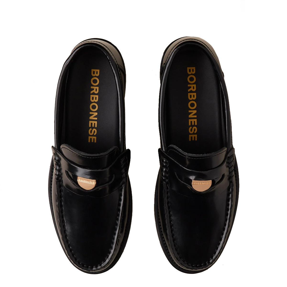 Borbonese Mocassino Penny Loafer Nero - 4