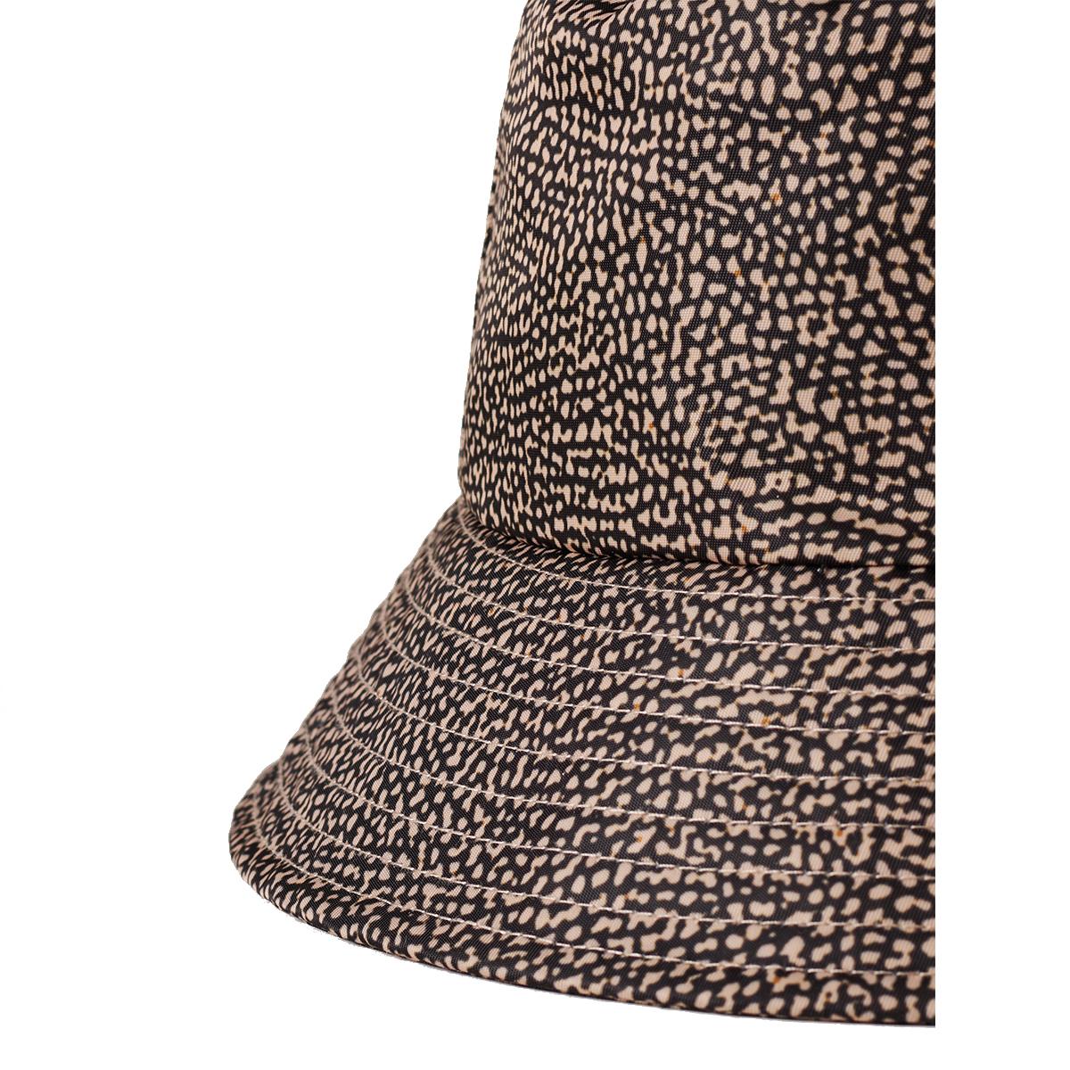 Borbonese Cappello da Pescatore in tessuto OP Naturale Nero - 2