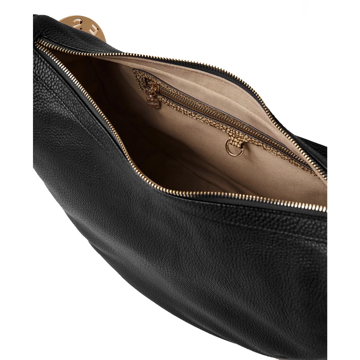 Borbonese Borsa Luna Bag Middle 011 Nero - 5