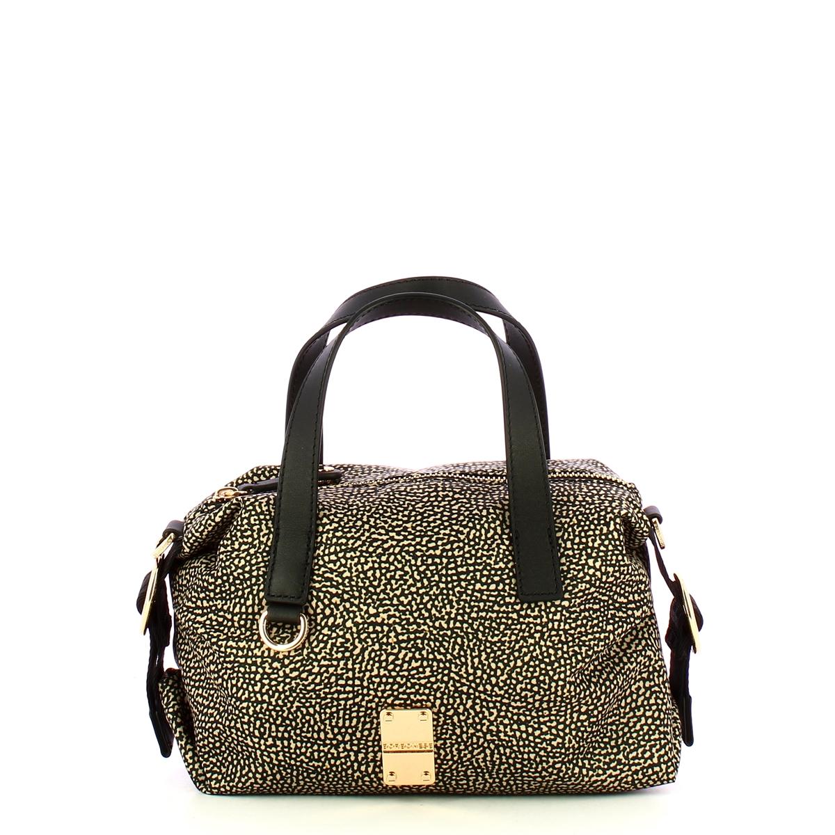 Borbonese Bauletto Mini OP Naturale Nero - 1