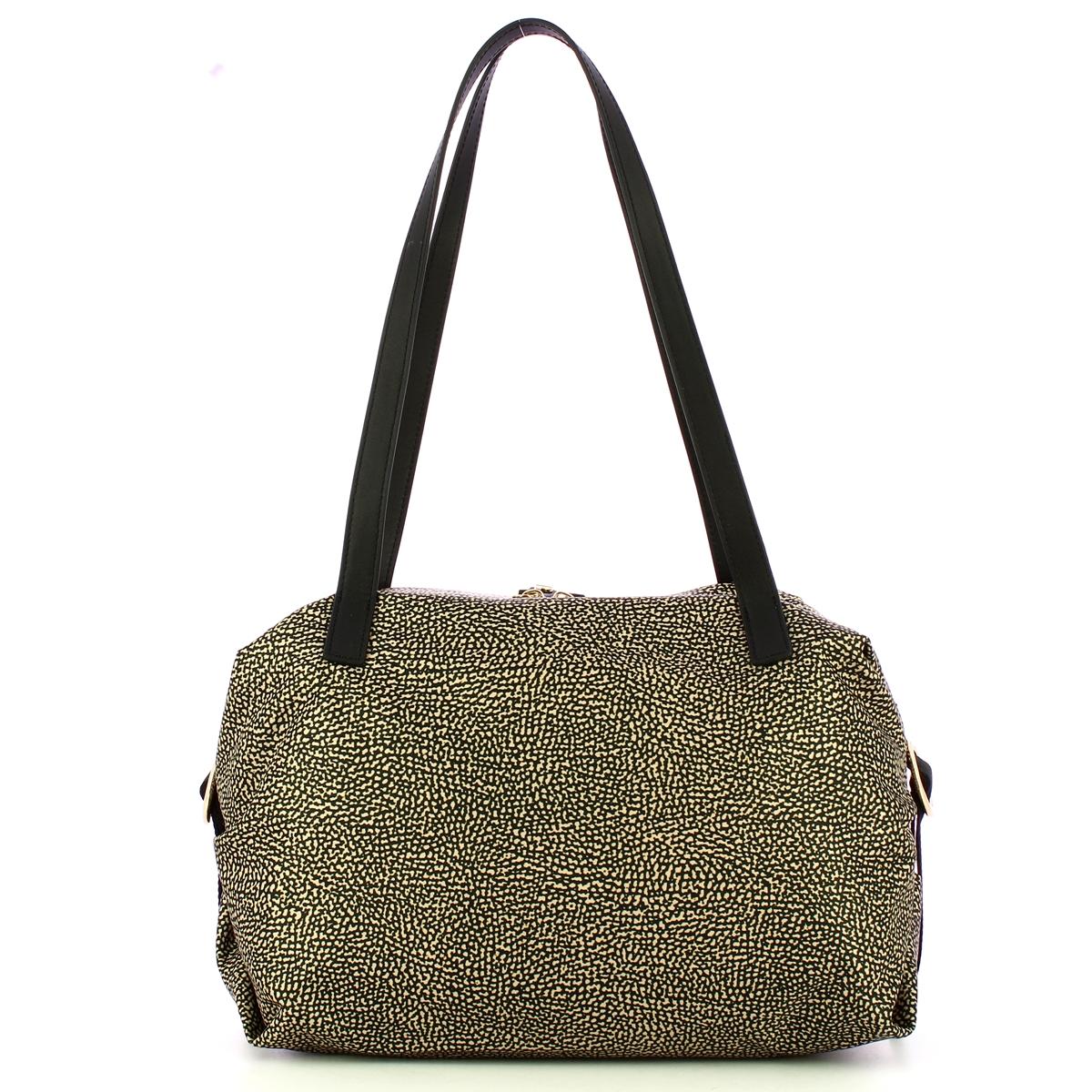Borbonese Borsa shopping Medium OP Naturale Nero - 3