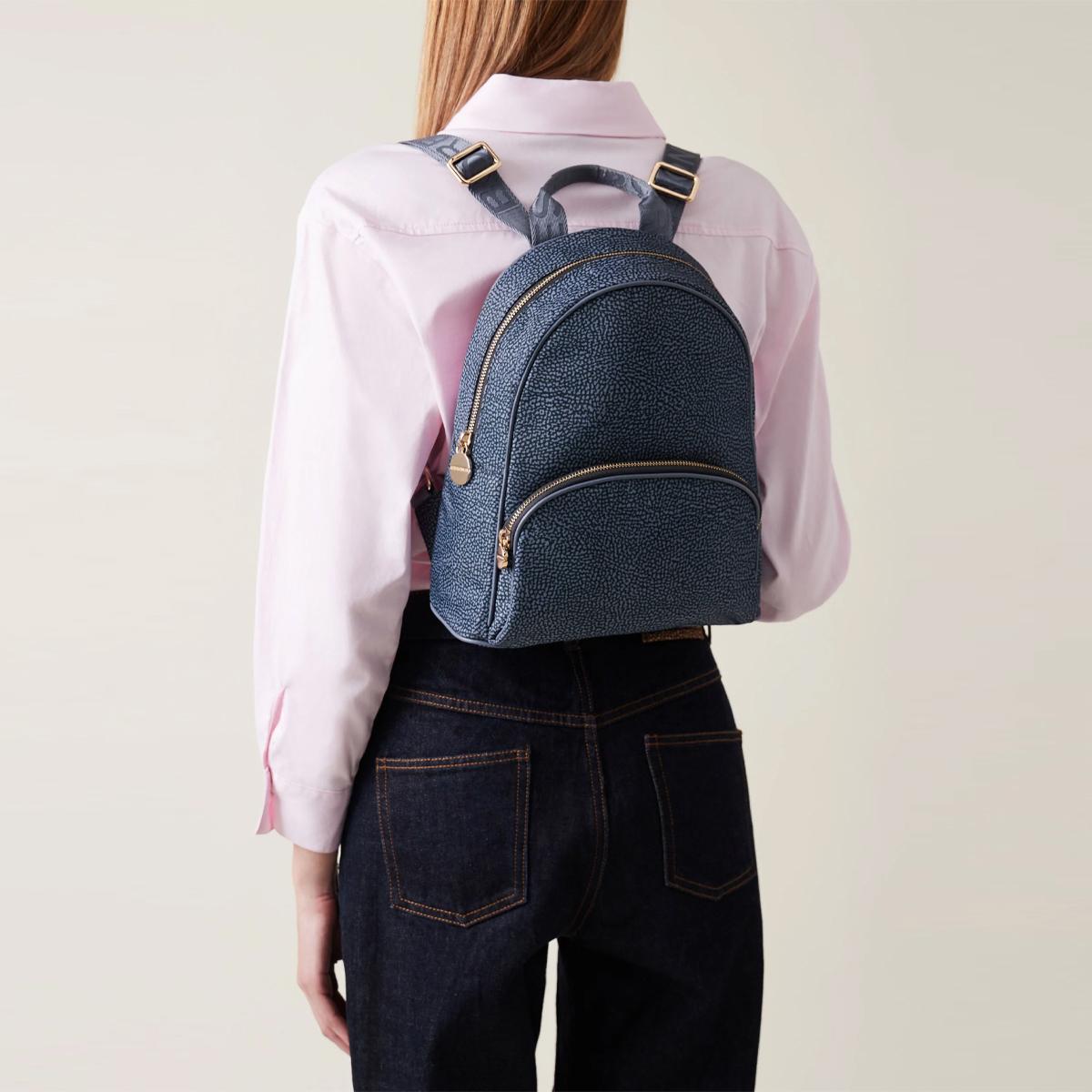 Borbonese Zaino Medium Denim - 2