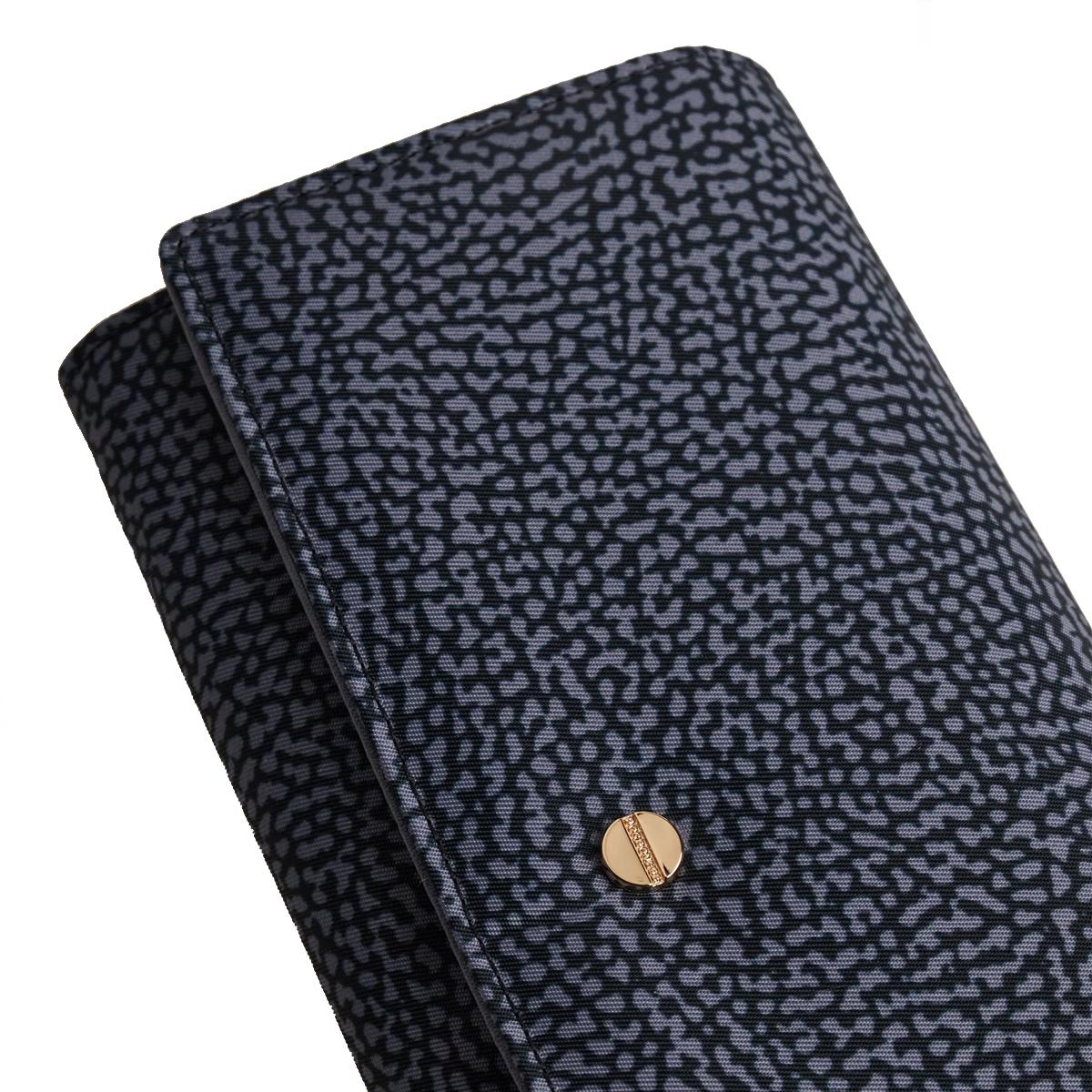 Borbonese Denim Large Wallet with RFID made of Recycled Nylon - 4