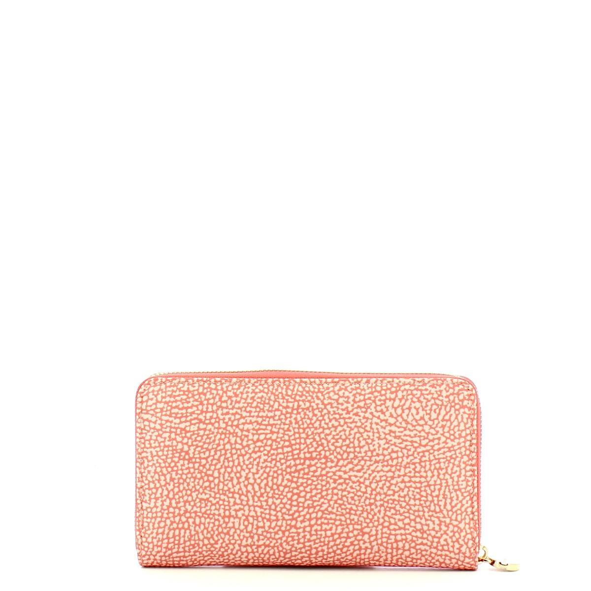 Borbonese Lipstick Zip Around Large Wallet with RFID made of Recycled Nylon - 2