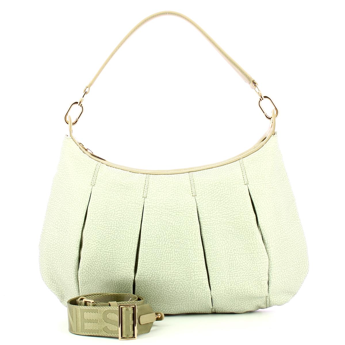 Borbonese Hobo Medium Kaki - 4