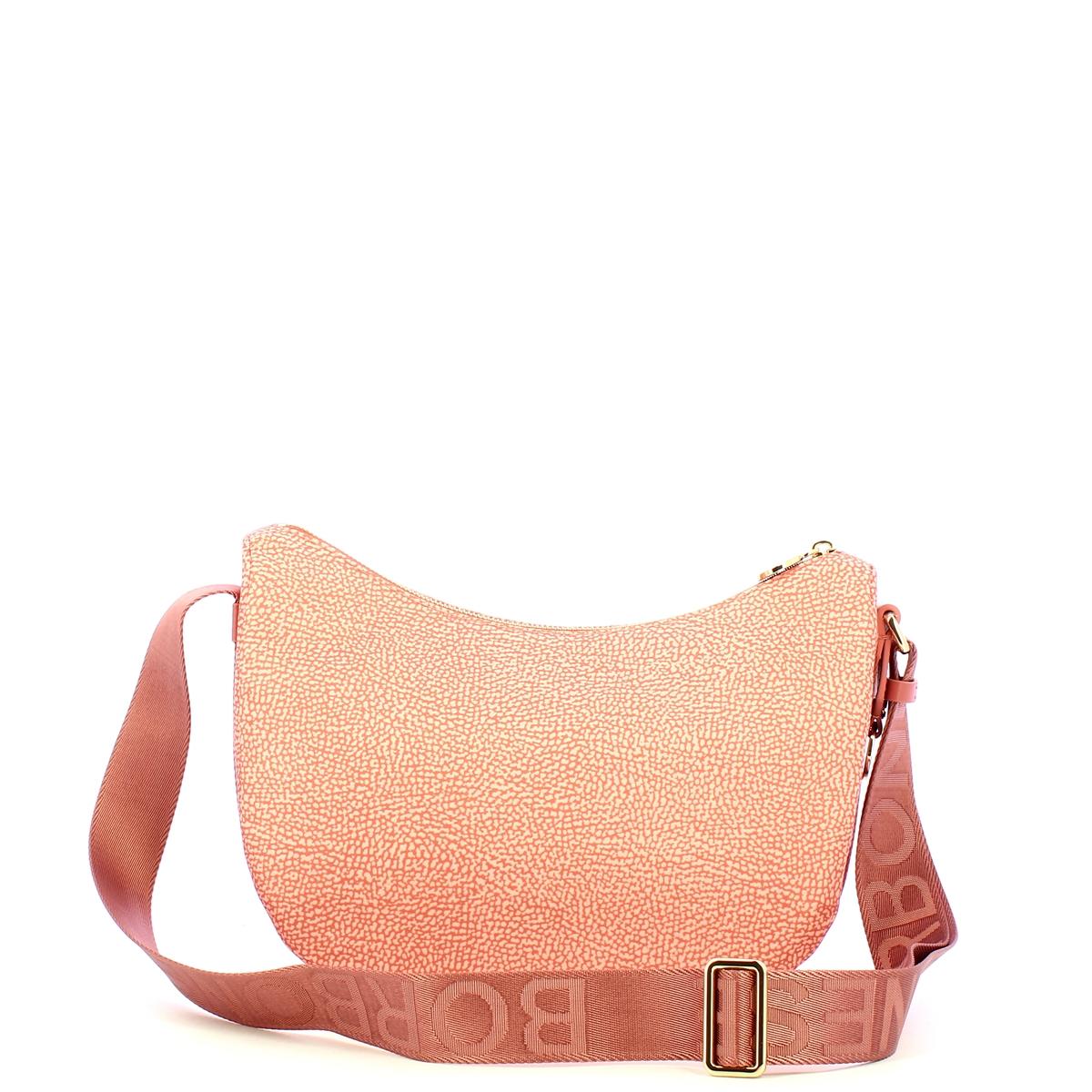 Borbonese Luna Small Lipstick Recycled Nylon Bag with pocket - 3