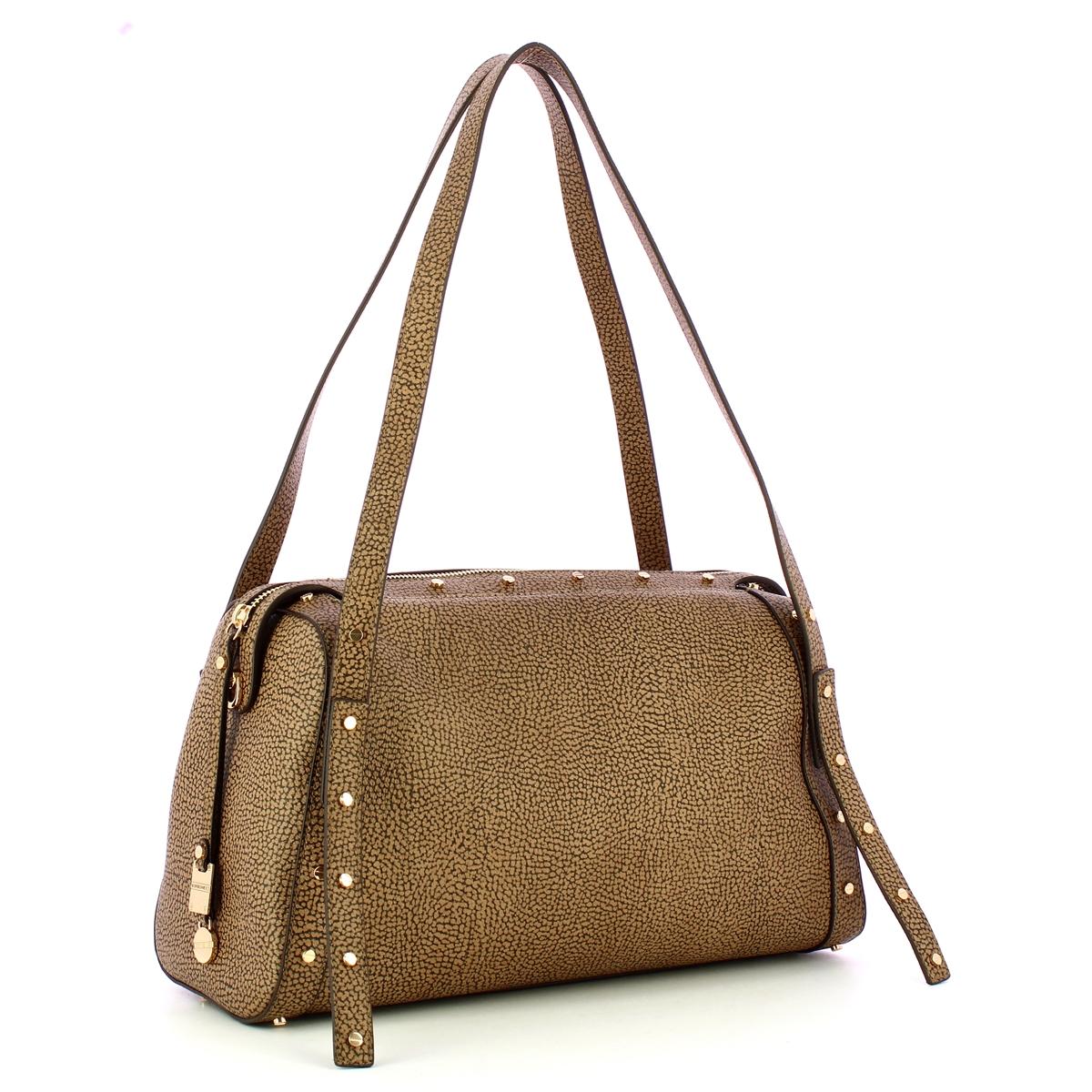 Borbonese Bauletto M OP Naturale Nero - 2