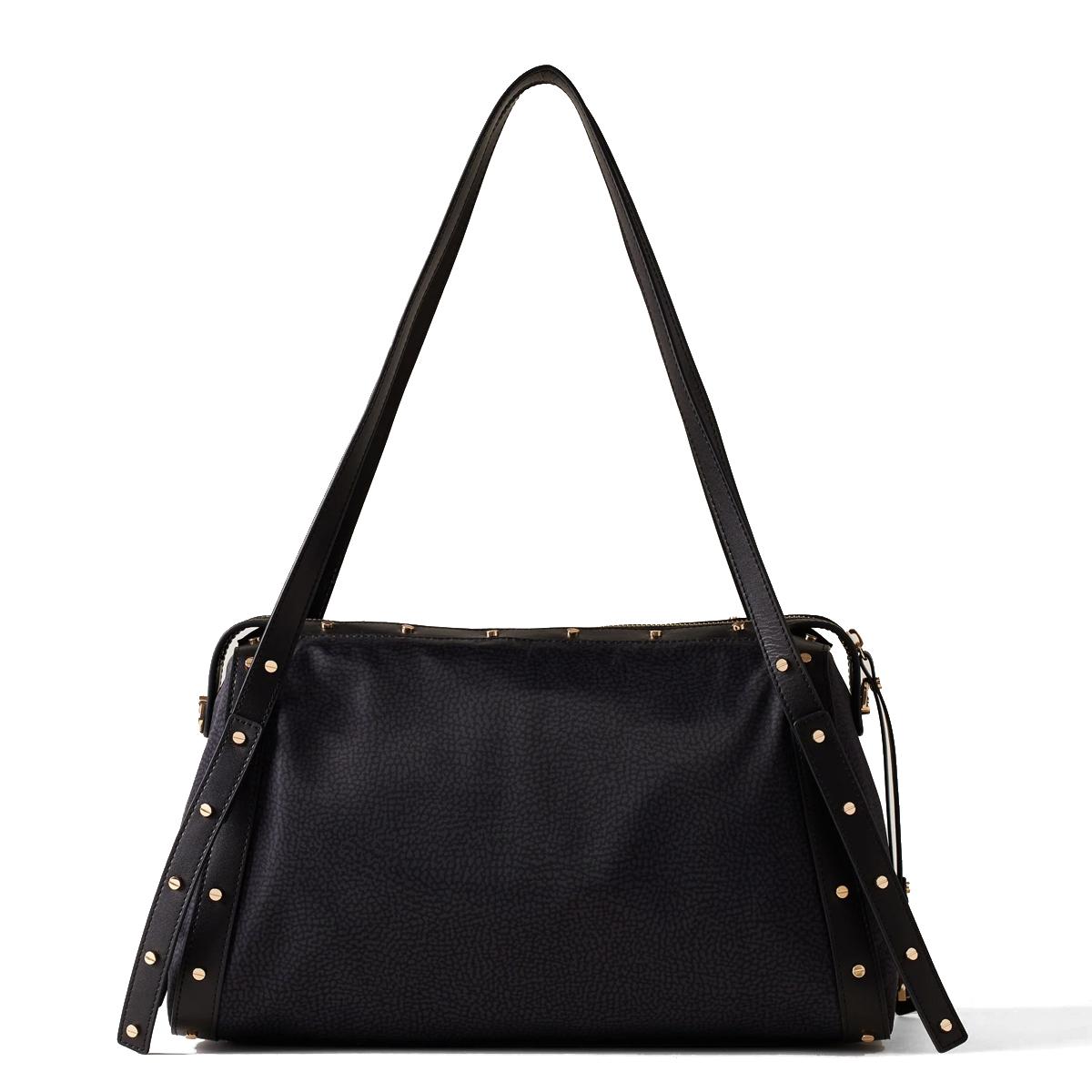 Borbonese Bauletto Metropole Medium Dark Black - 3