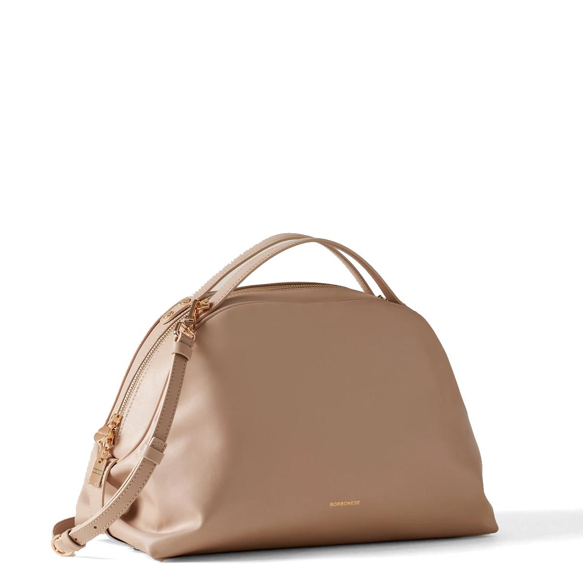 Borbonese Borsa a mano Sexy Bag Medium in pelle Porridge - 2