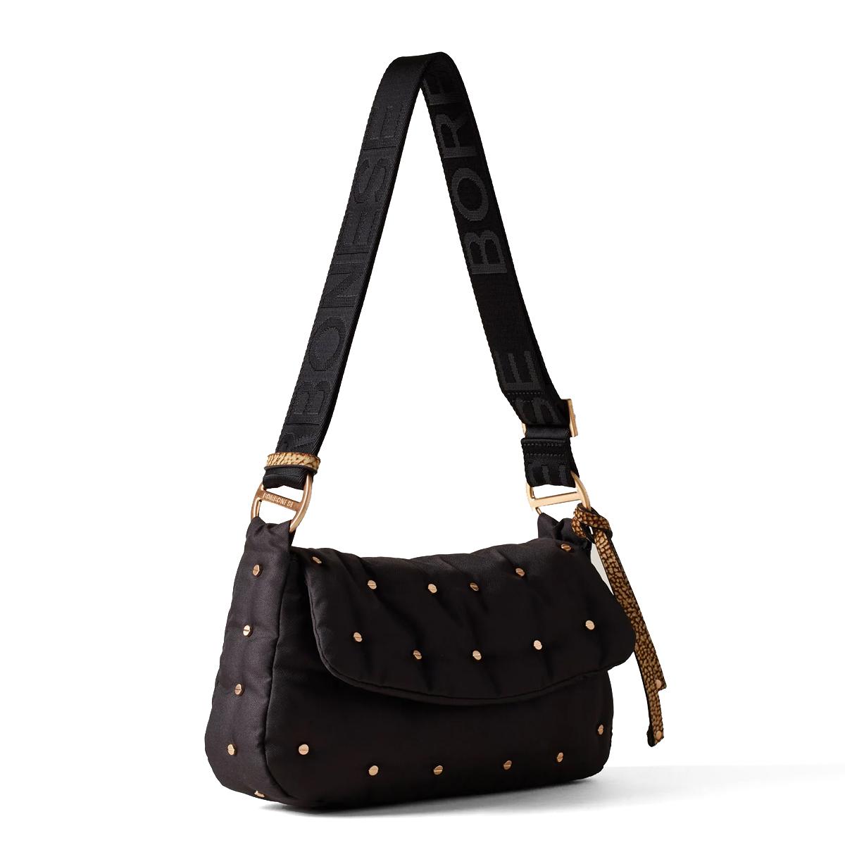 Borbonese Borsa a tracolla Colette Nero OP Naturale - 2