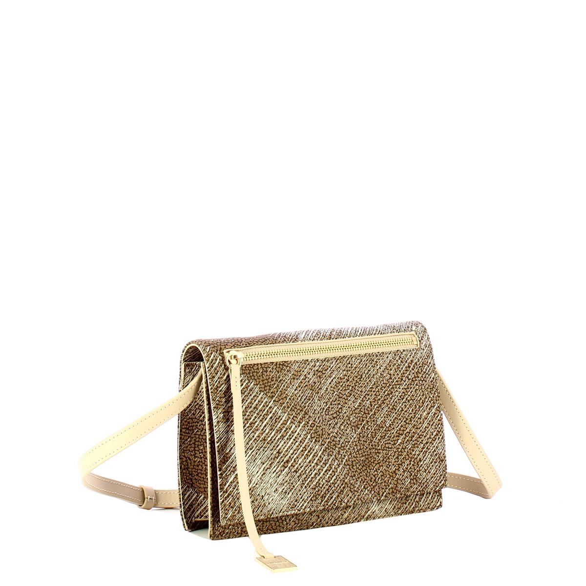 Borbonese Tracolla Livre Small Graffiti OP Naturale Porridge - 2