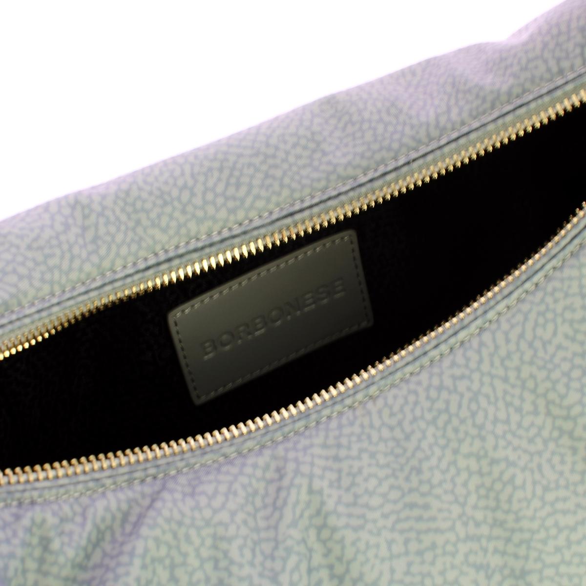 Borbonese Borsa a spalla Hobo Lover Medium Cloud - 5