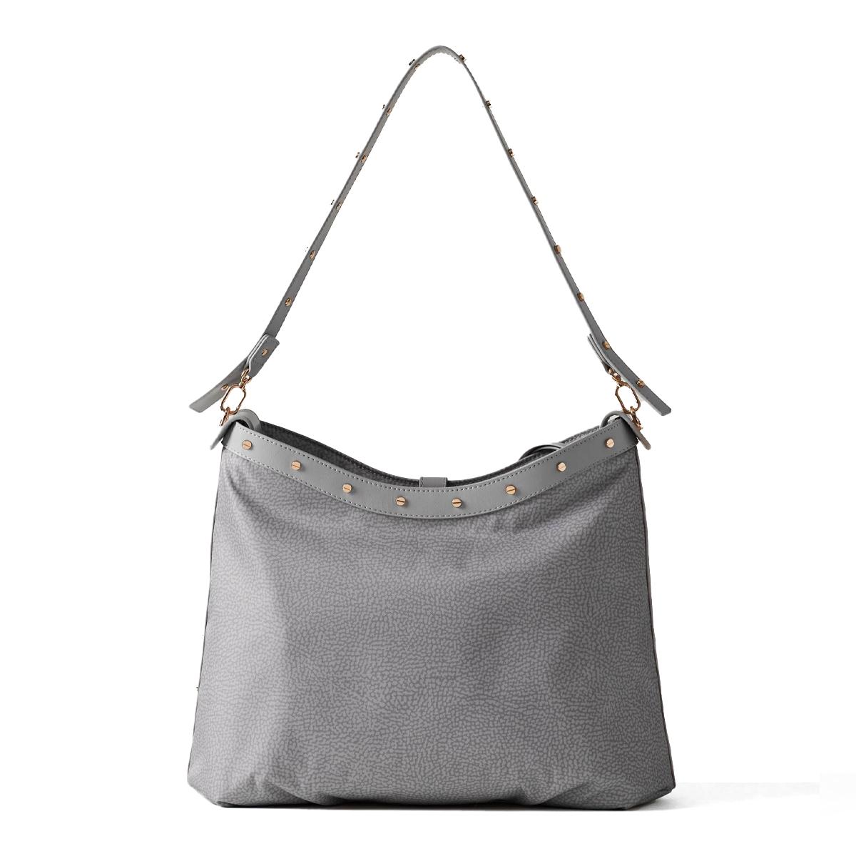 Borbonese Borsa a spalla Hobo Medium Cloud - 3