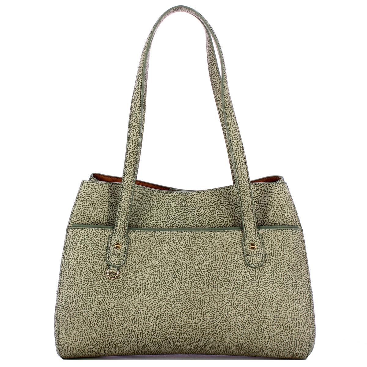 Borbonese Borsa a spalla Large Clay Grey - 1