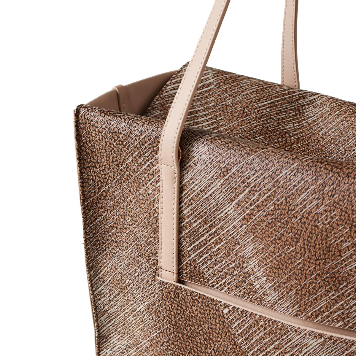 Borbonese Shopping Livre Medium OP Naturale Porridge - 4