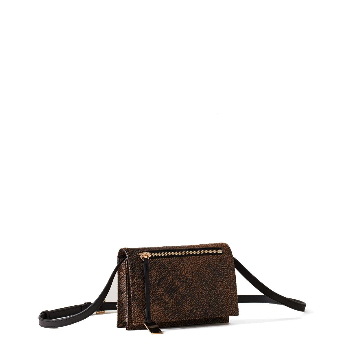 Borbonese Mini Tracolla Livre Op Naturale Nero - 2