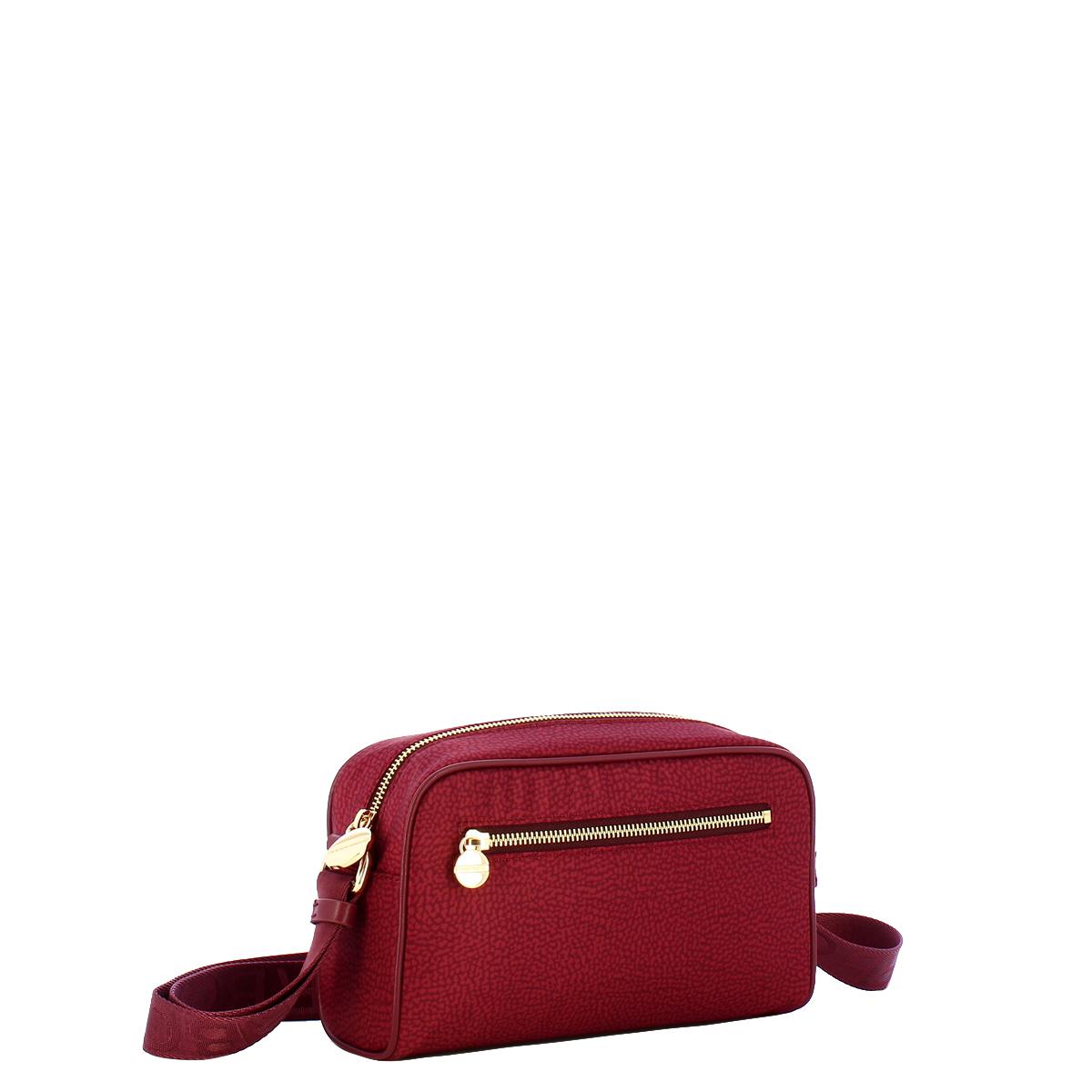 Borbonese Tracollina Small in Nylon Riciclato Merlot - 2