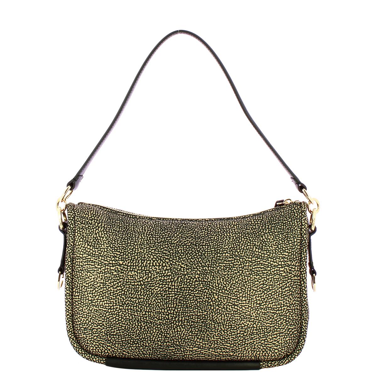 Borbonese Borsa a spalla Cahier Medium OP Naturale Nero - 3