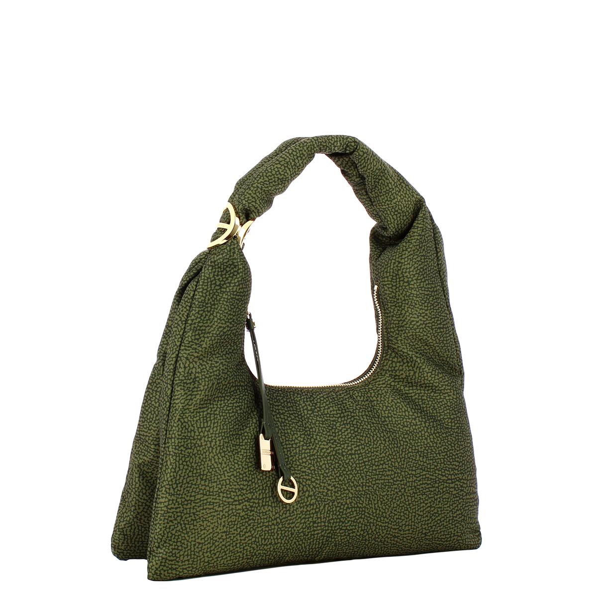 Borbonese Hobo Bag Twinnie Small Alloro - 2