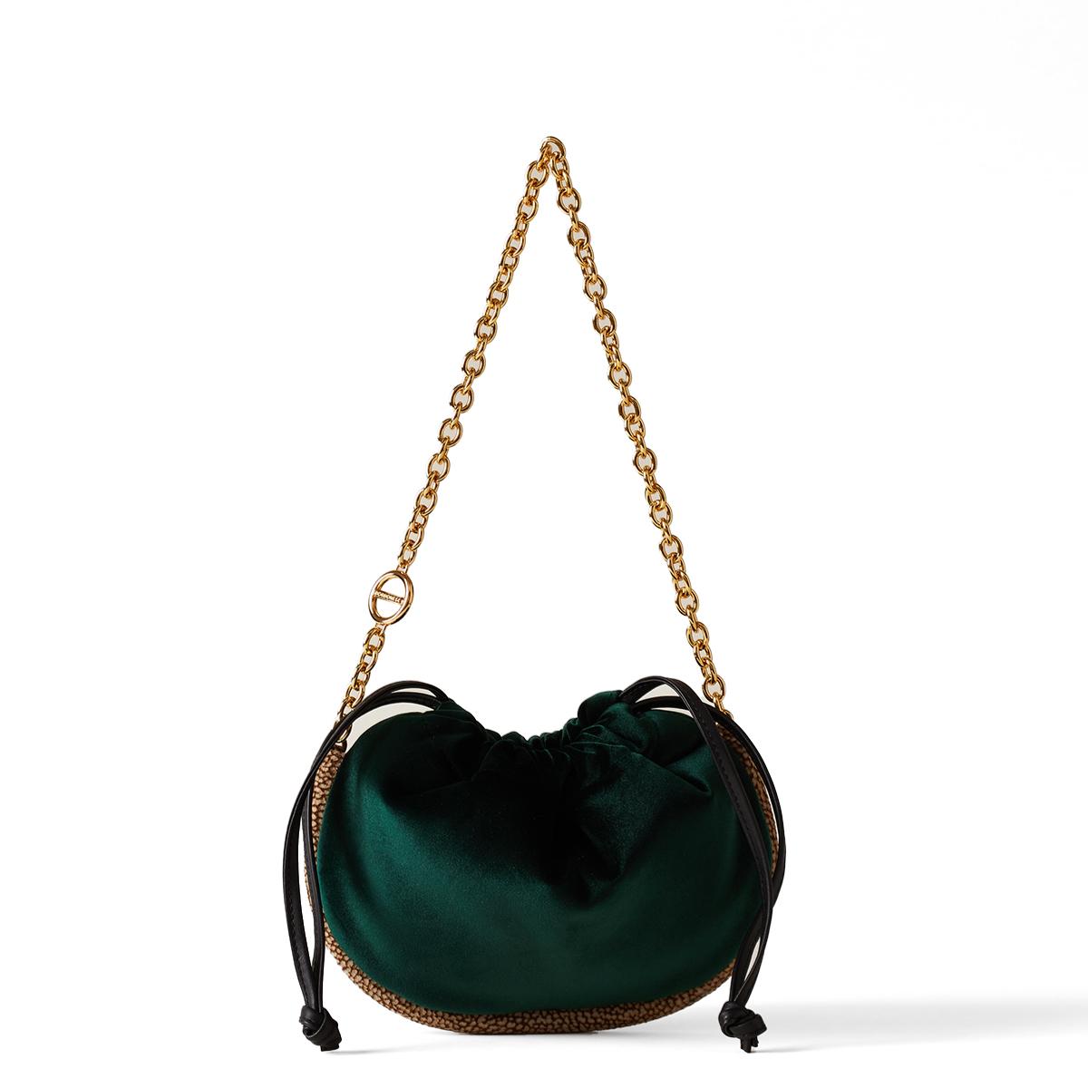 Borbonese Mini Borsa Coquille Alloro OP Naturale - 1