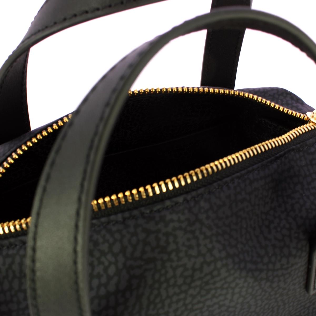 Borbonese Bauletto Mini OP Naturale Dark Black - 5