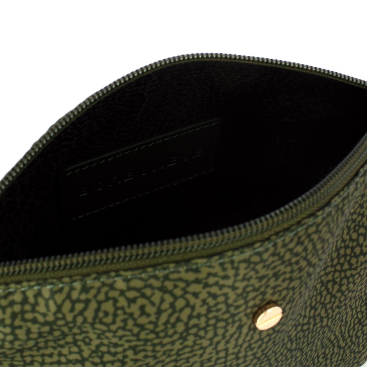 Borbonese Busta Medium in Nylon Riciclato Alloro - 4