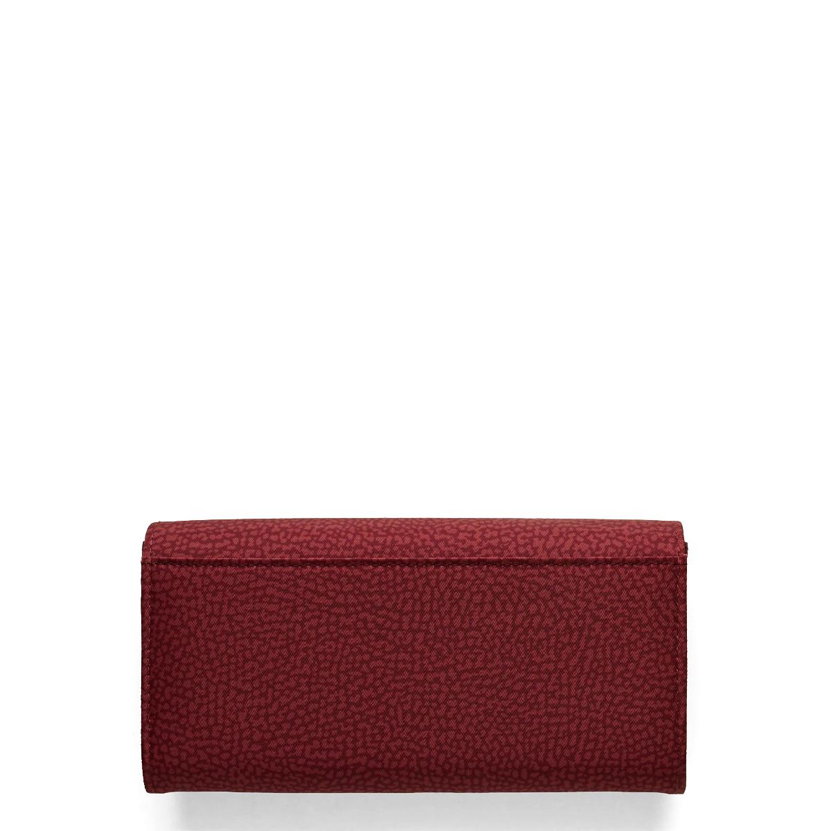 Borbonese Portafoglio Large RFID in Nylon Riciclato Merlot - 2