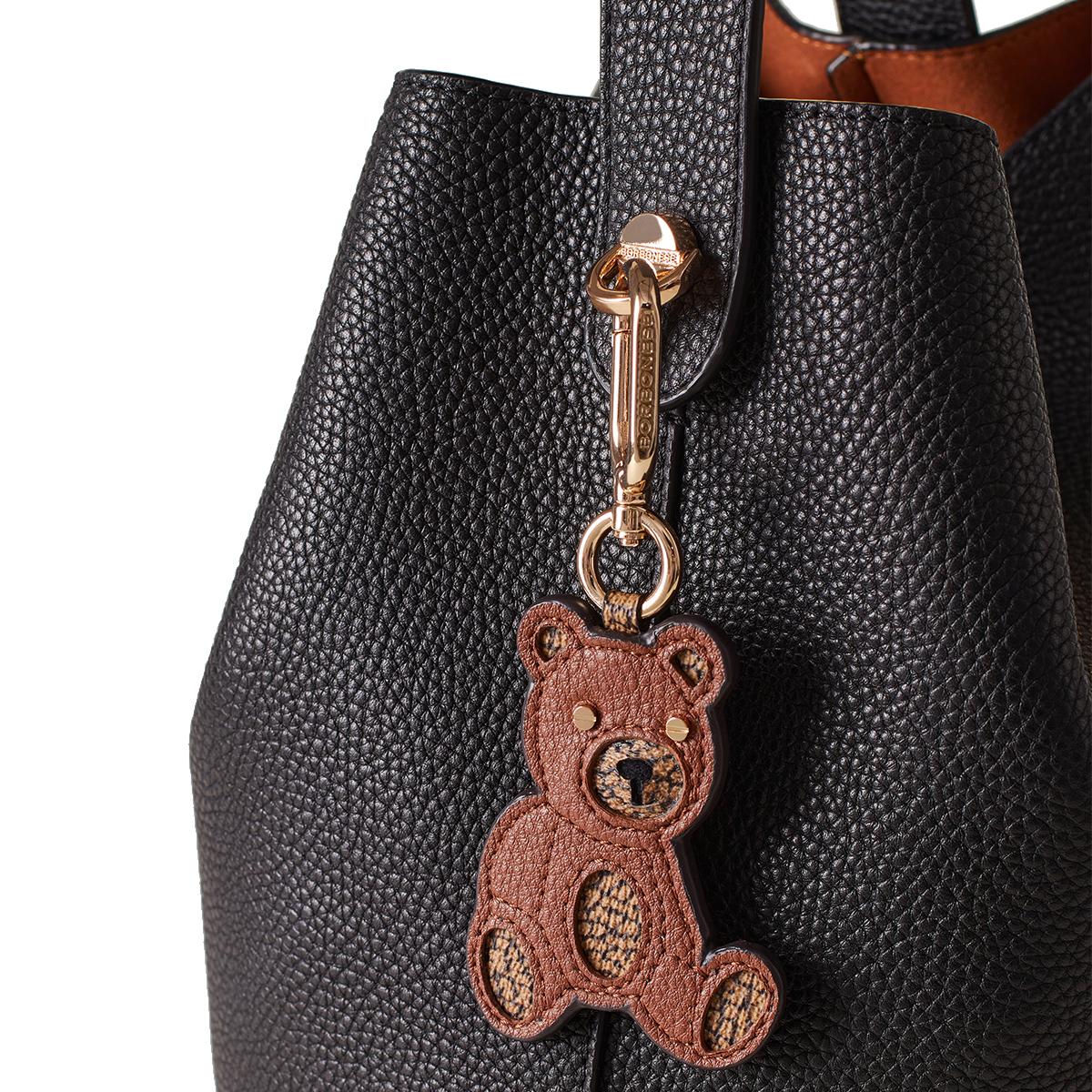 Borbonese Portachiavi Orso OP Naturale Cuoio - 2