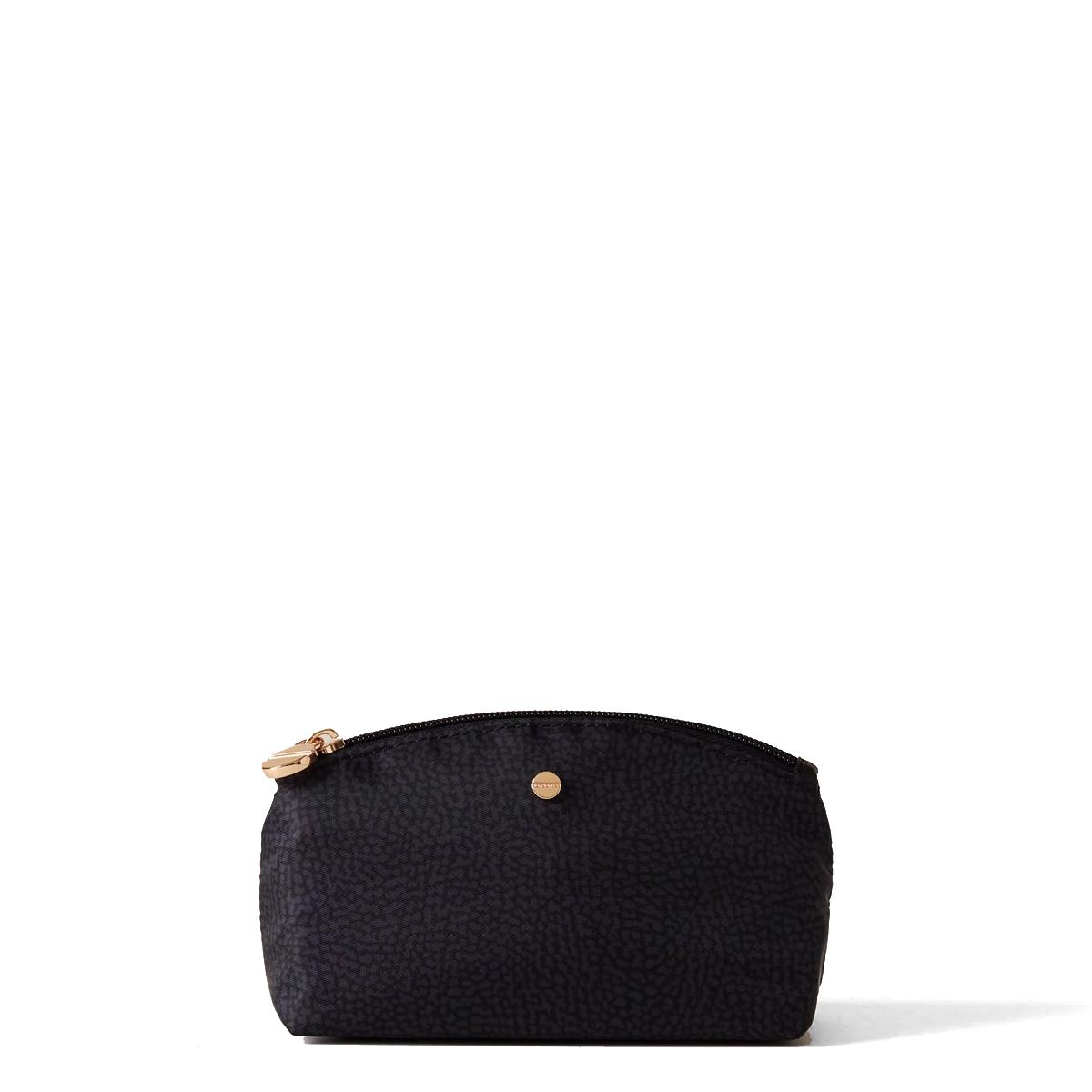 Borbonese Busta Small in tessuto riciclato Dark Black - 1