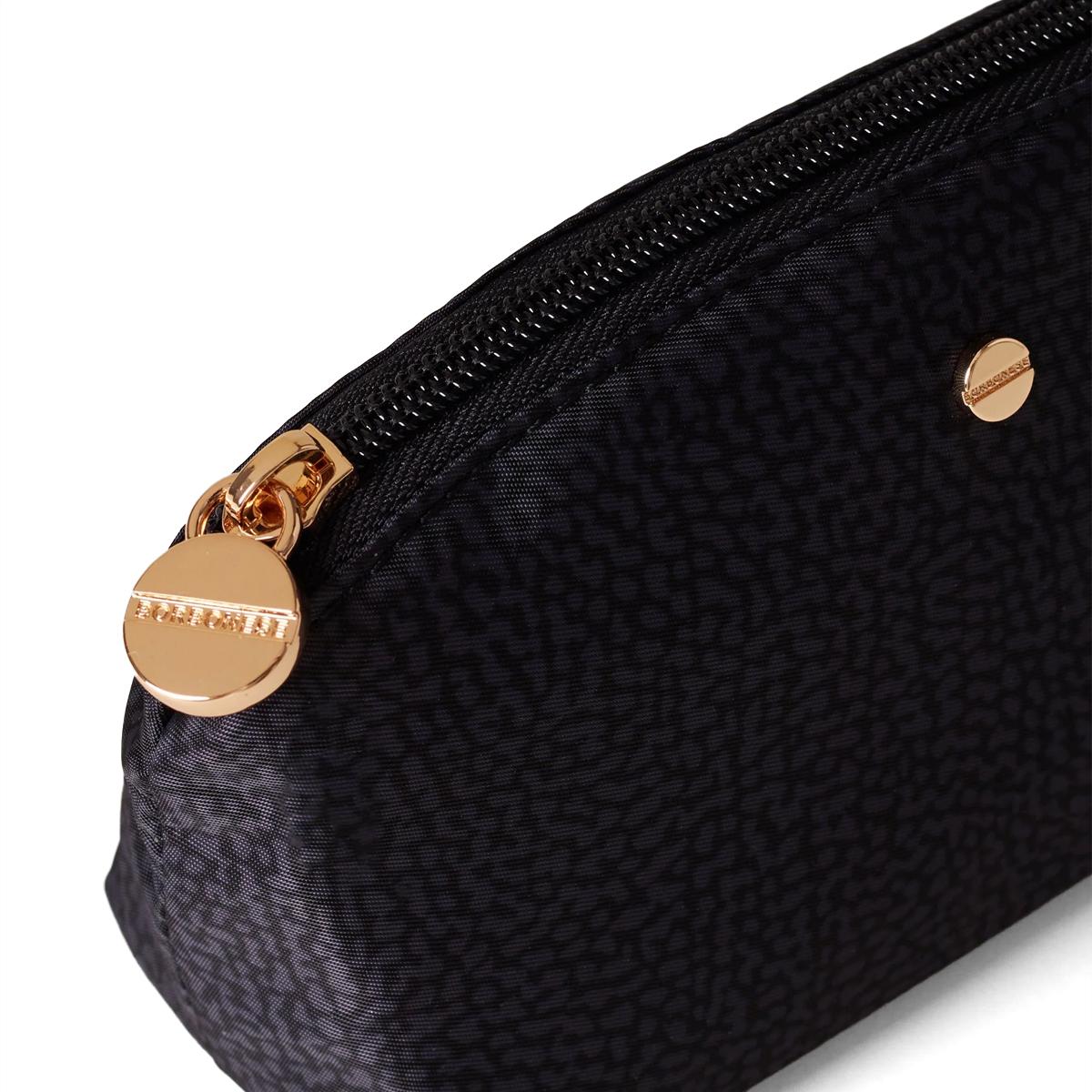 Borbonese Busta Small in tessuto riciclato Dark Black - 4