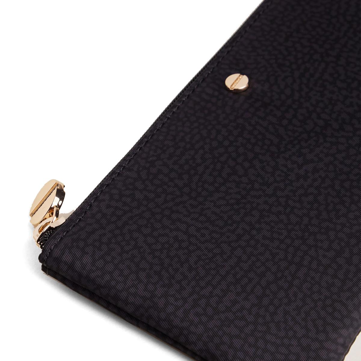 Borbonese Bustina Piatta Portadocumenti Dark Black - 3