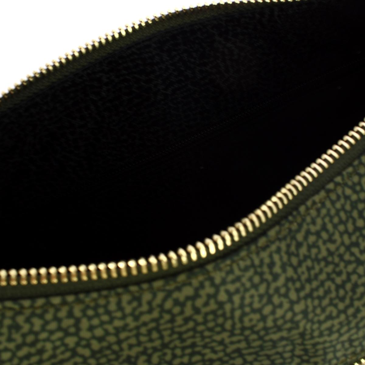 Borbonese Borsa Luna Bag Small con taschino in Nylon Riciclato Alloro - 4