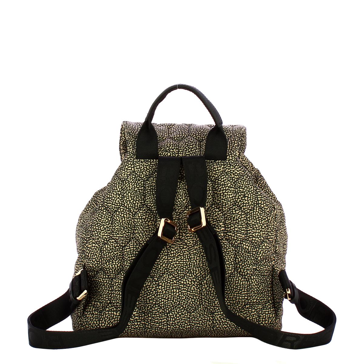 Borbonese Zaino Medium OP Naturale Nero - 3