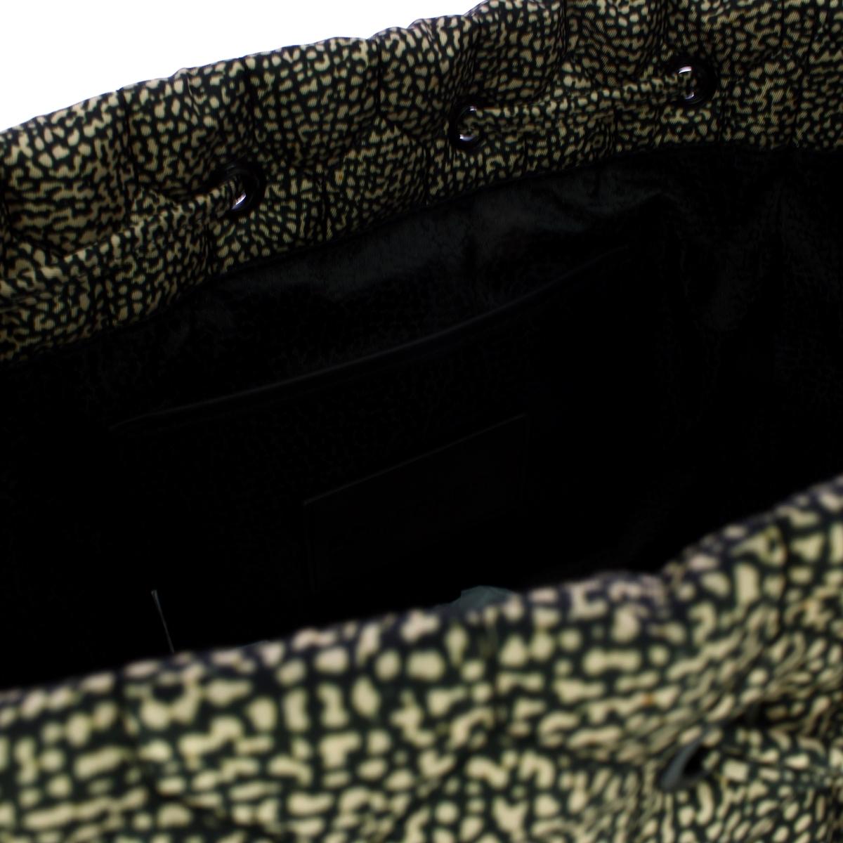 Borbonese Zaino Medium OP Naturale Nero - 4