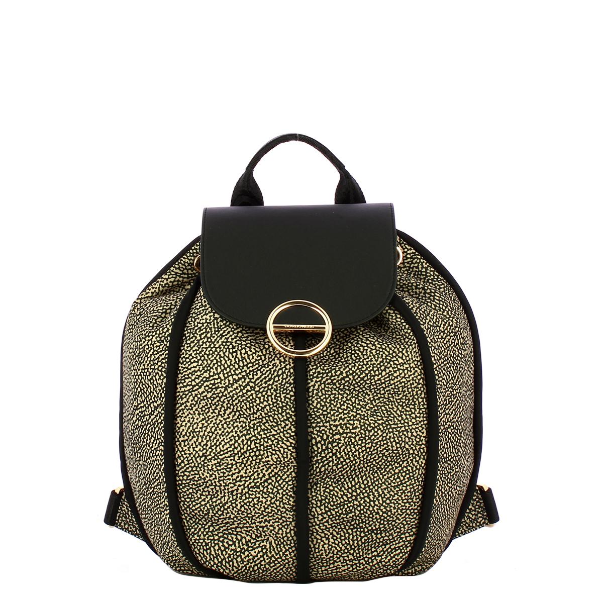 Borbonese Zaino Medium Cottage OP Naturale Nero - 1