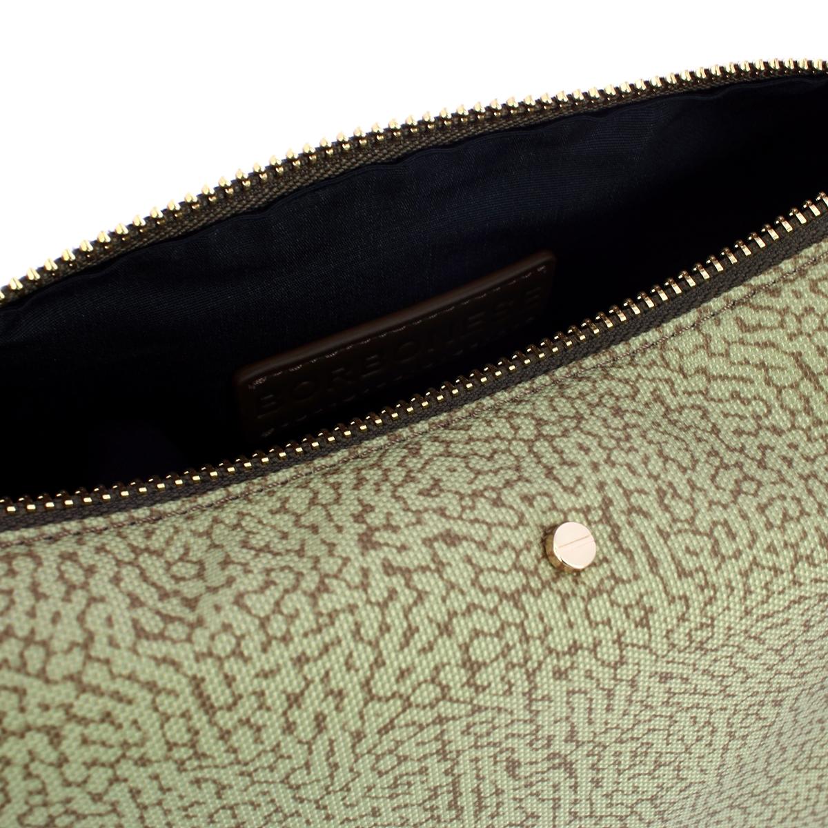 Borbonese Bustina Medium Verde Olio - 4