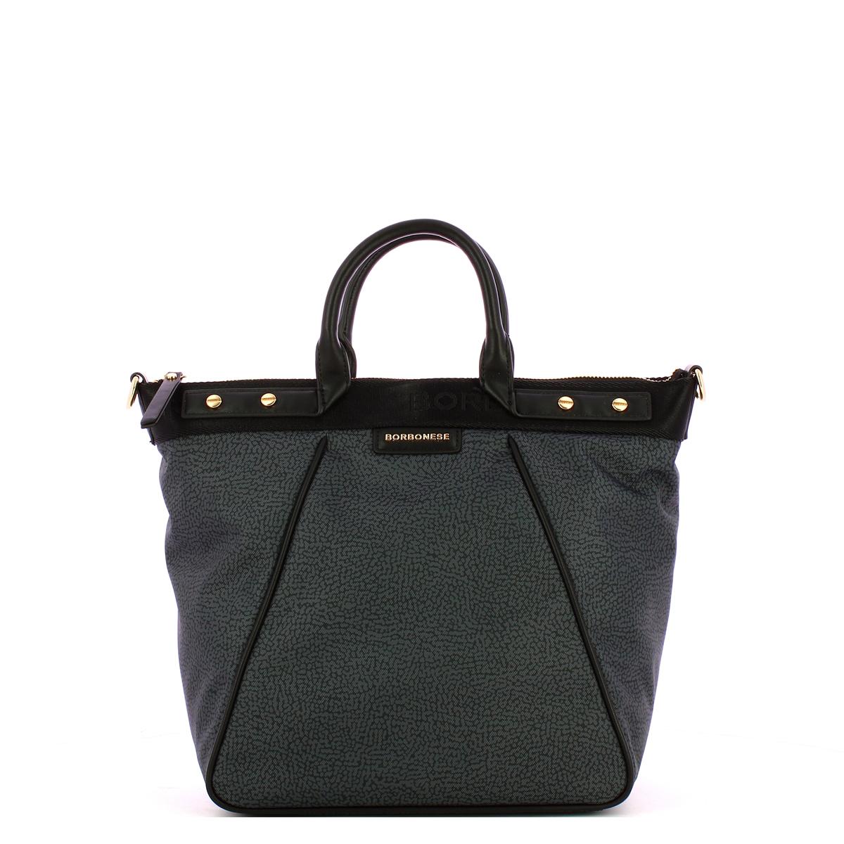 Borbonese Borsa Trapezio Small Nero - 1