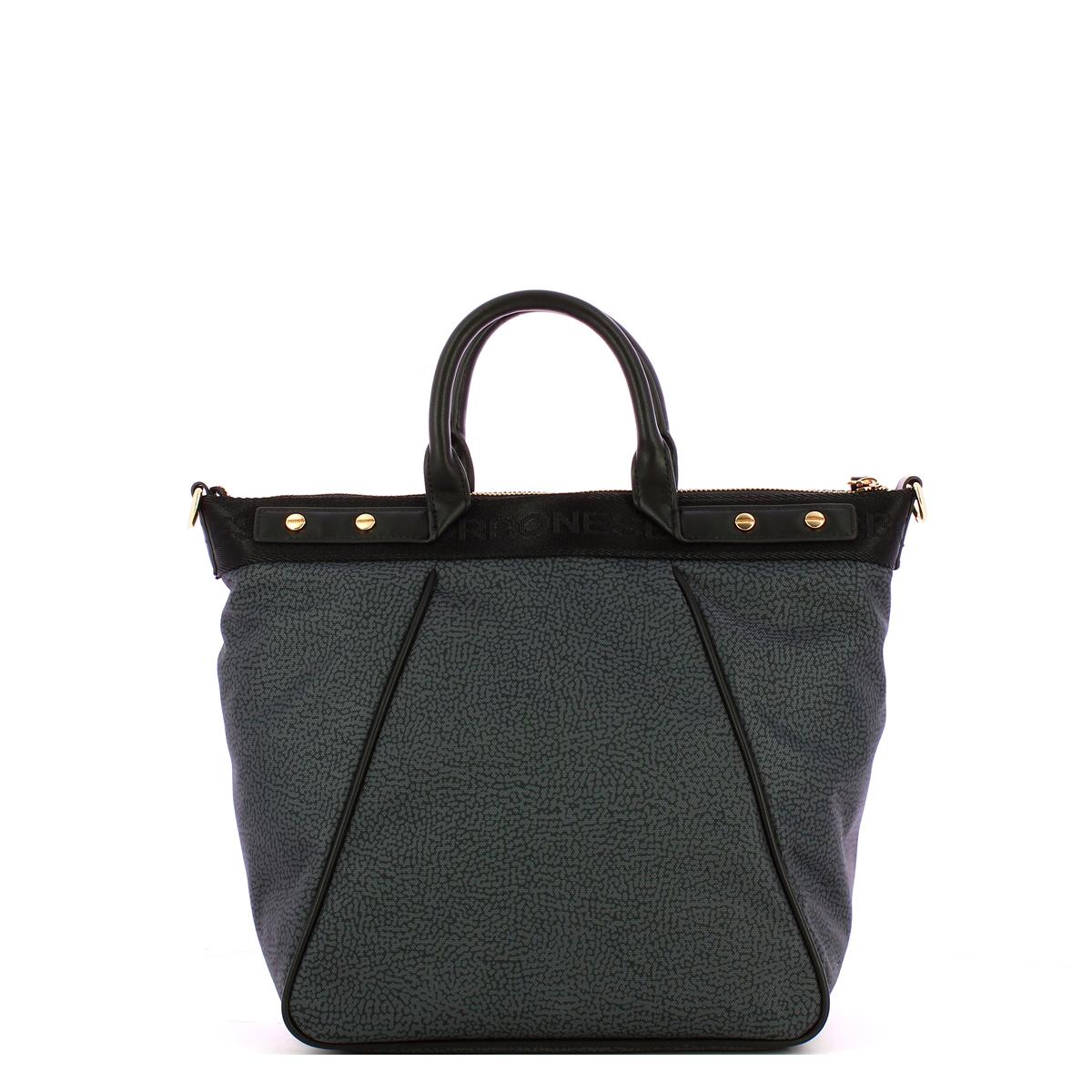 Borbonese Borsa Trapezio Small Nero - 3