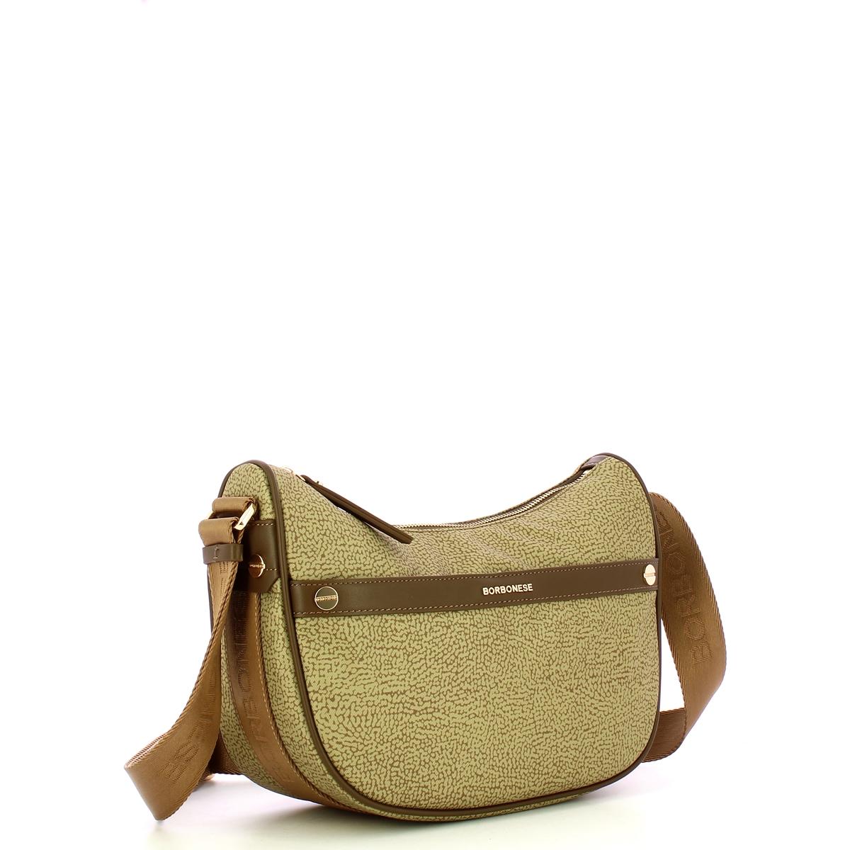 Borbonese Tracolla Luna Bag Small Verde Olio - 2