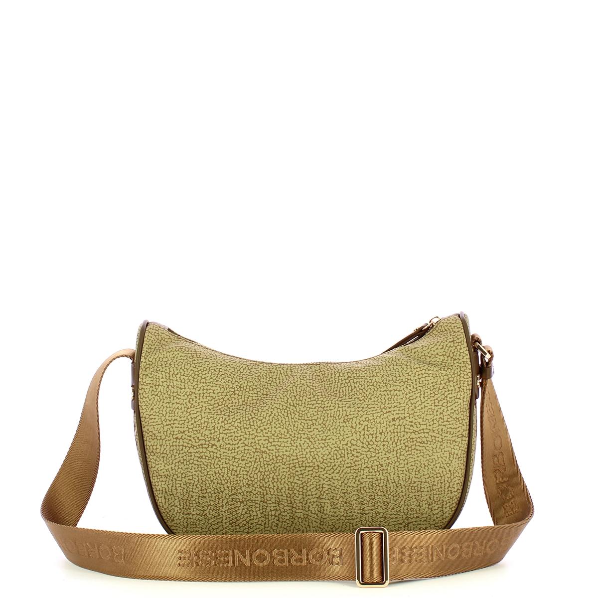 Borbonese Tracolla Luna Bag Small Verde Olio - 3