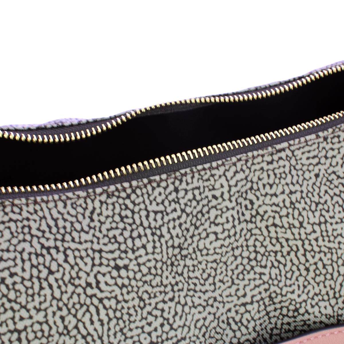 Borbonese Tracolla Luna Bag Medium OP Naturale Cipria - 5