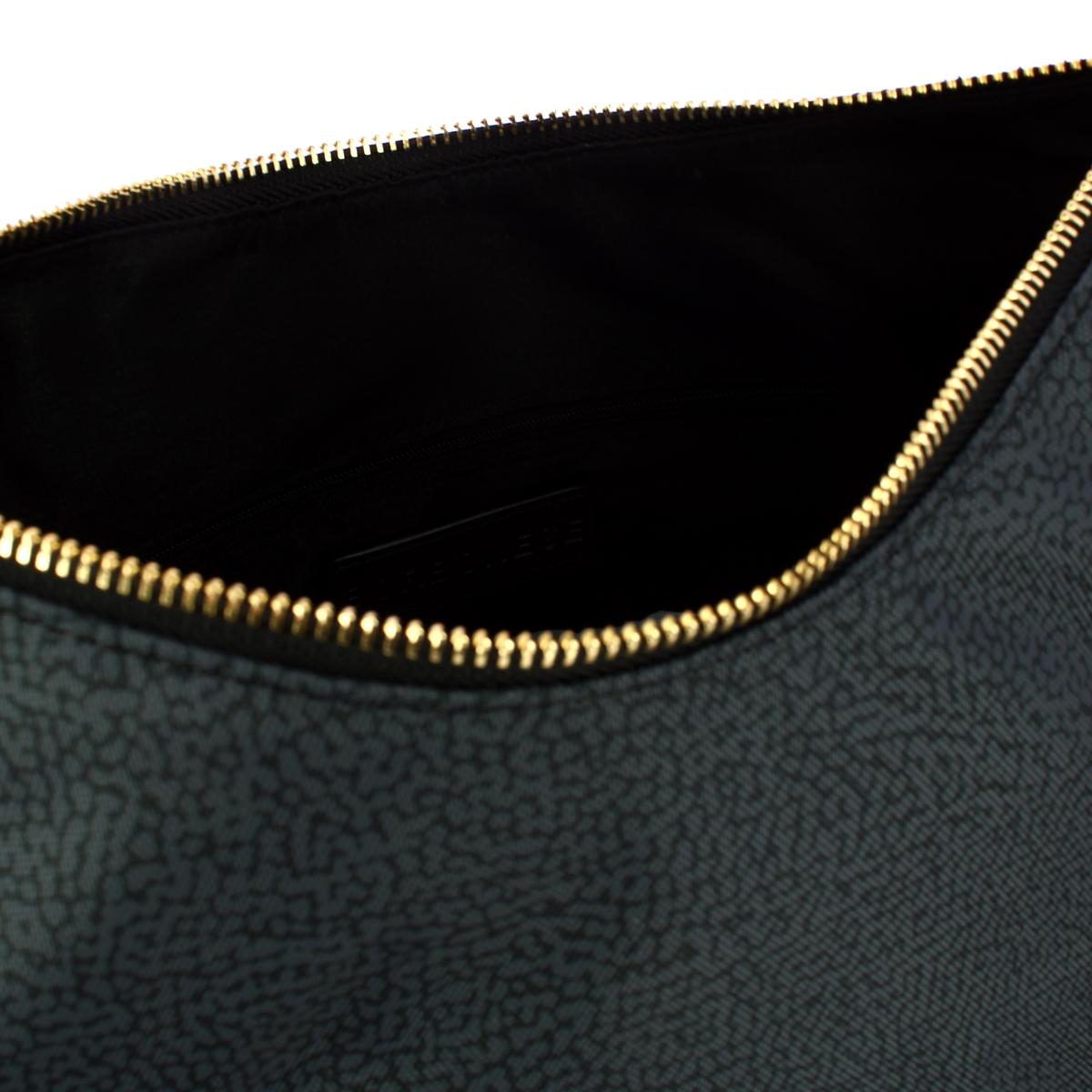 Borbonese Hobo Bag Medium Nero - 4