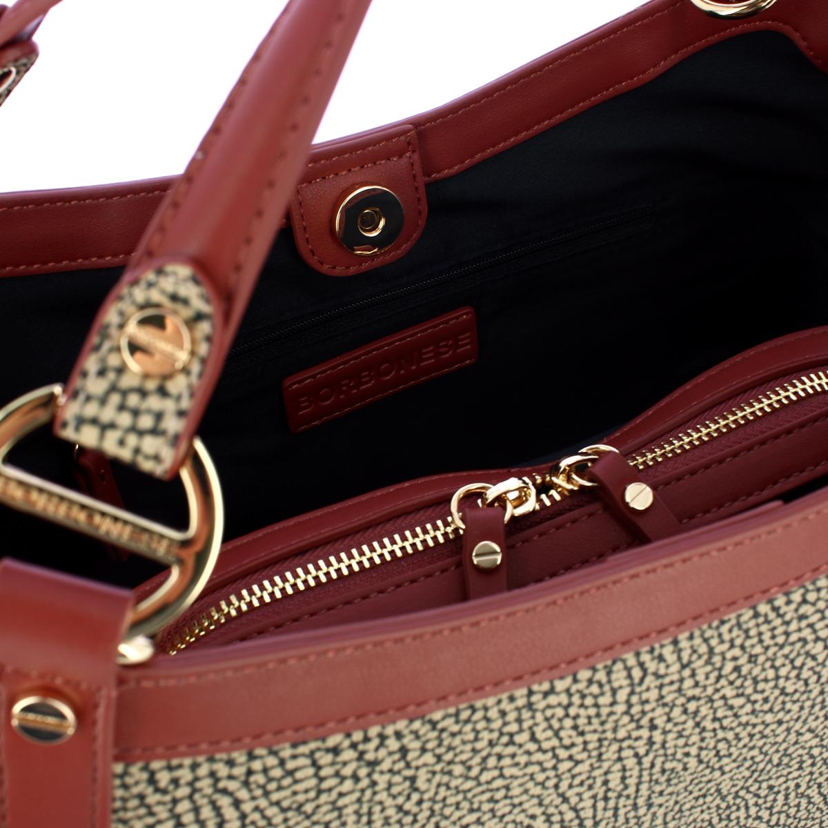 Borbonese Bauletto Medium OP Naturale Cuoio - 5