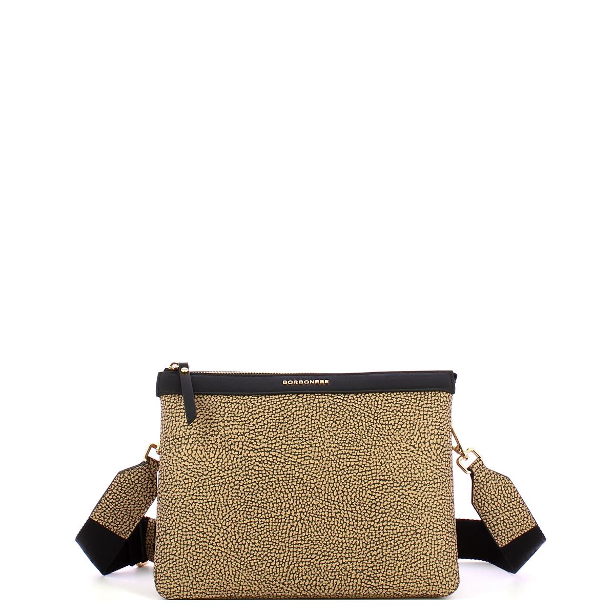 Borbonese Cross Over Bag Small OP Naturale Nero - 1
